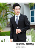 8XL Suit (Blazer+pants) Fashion Business Gentleman Italian Style Slim Solid Color Professional Suit Wedding Groom Best Man Suit