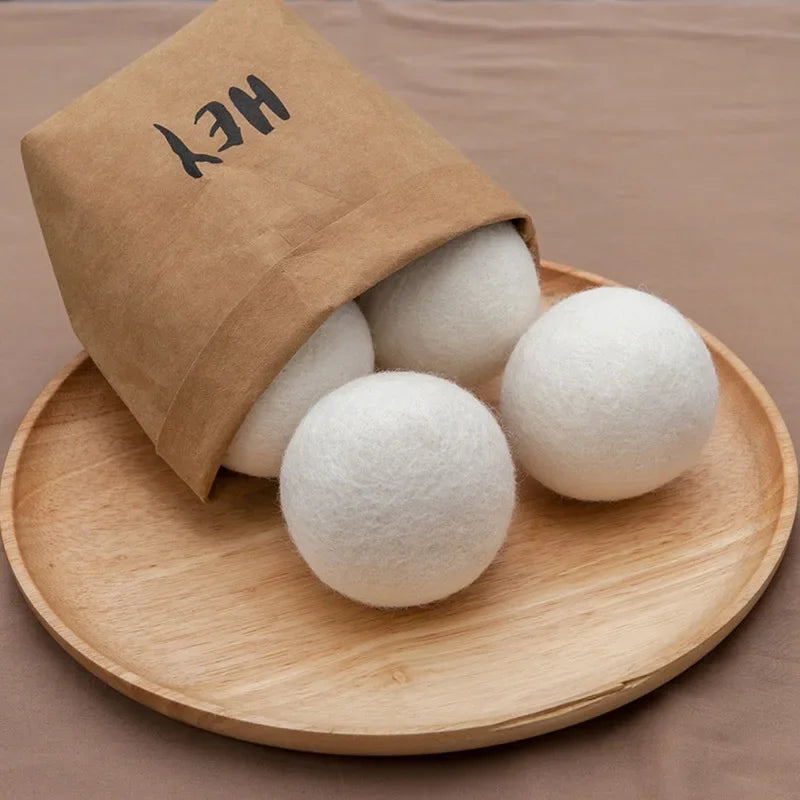 Bolas suavizantes reutilizables para secadora de lana, para telas, para ropa, kit de secado, prácticas, para el hogar, 5 cm, 1 unidad, 3 unidades, 6 unidades 