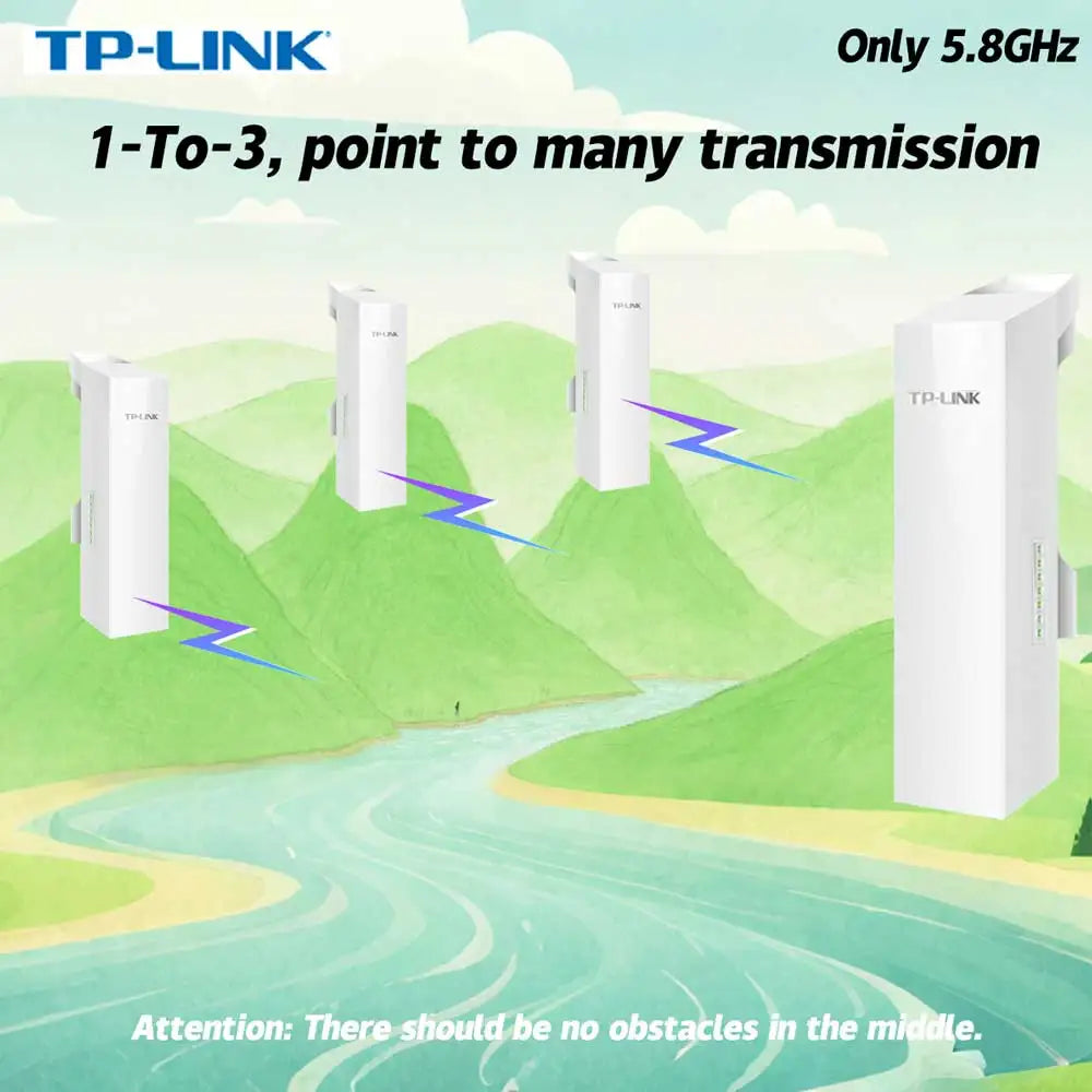 Tp-link  867M 5.8G MESH Wifi Access Point Top Cpe 5000m Router Wireless Outdoor  Hospot Point To Point  1 Pcs Ubiquiti