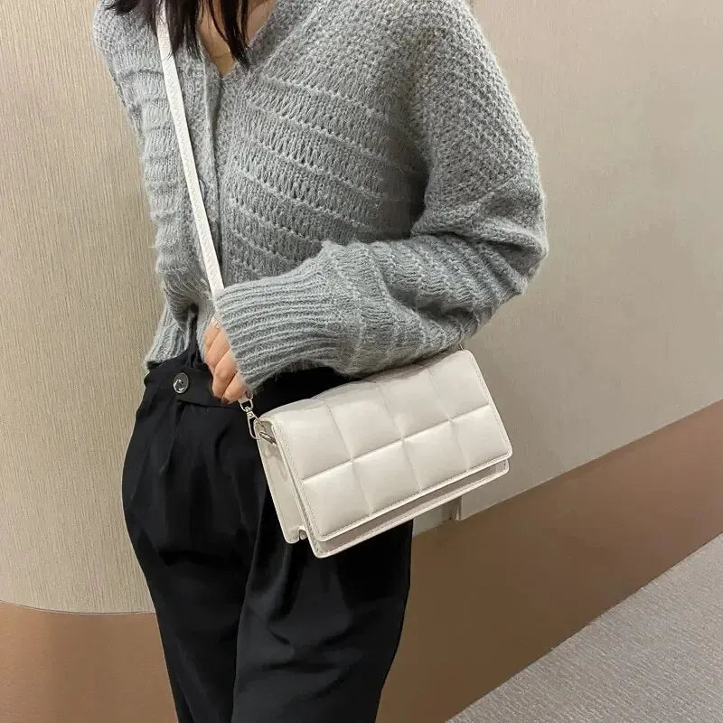Fashion Brand Designer Women's Shoulder Bag Small PU Leather Female Crossbody Bag Trendy Classic Handle Handbag Women