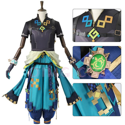 Genshin Impact Kinich Cosplay Costume Adult Carnival Uniform  Anime Halloween Party Costumes Masquerade Women Game