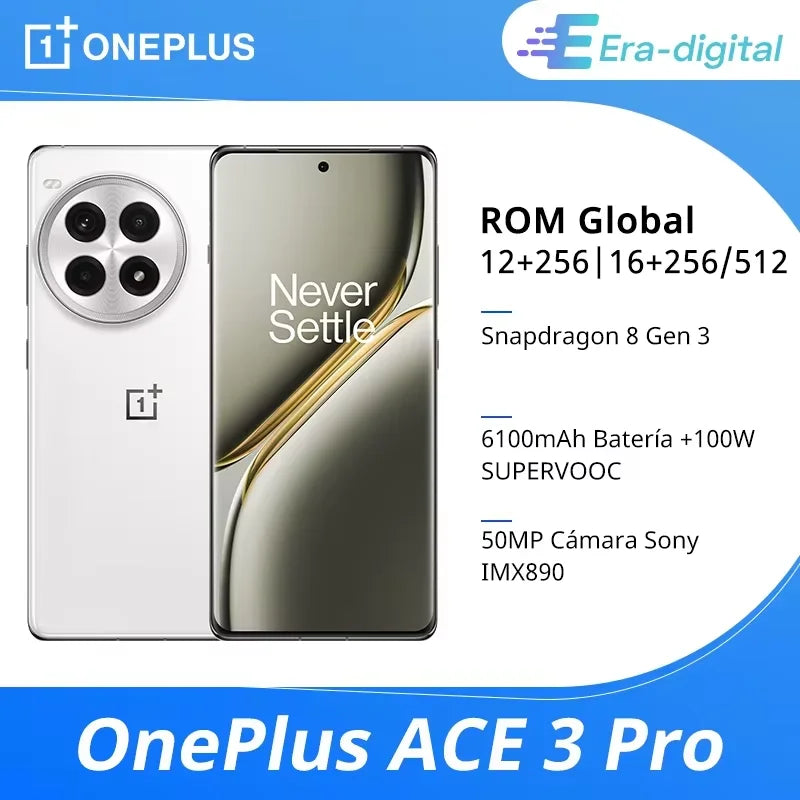 Global ROM OnePlus ACE 3 Pro Snapdragon 8 Gen 3 100W SUPERVOOC Charge 6100mAh Battery 50MP Rear Camera 6.78inch AMOLED Dsiplay