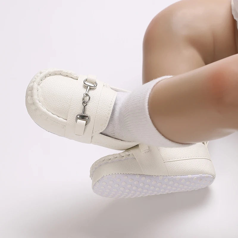 Casual Slip On Low Top Loafer Shoes For Baby Boys, Lightweight Comfortable Non Slip Flat Shoes For Indoor Outdoor Walking
