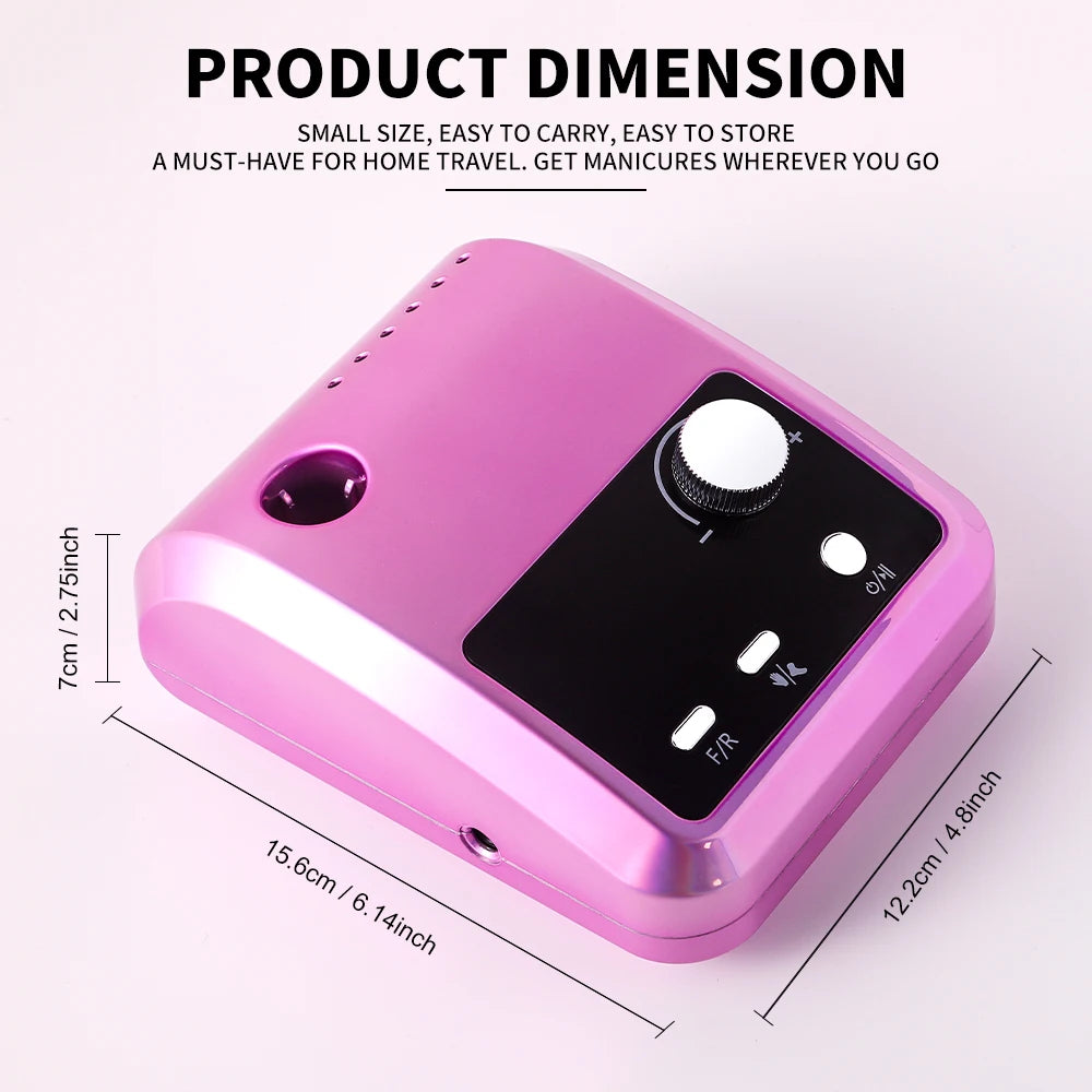 45000RPM Nail Drill Machine Cutters Professional Electric Nails Sander File for Gel Nails Polishing Remove Home Manicure Salon