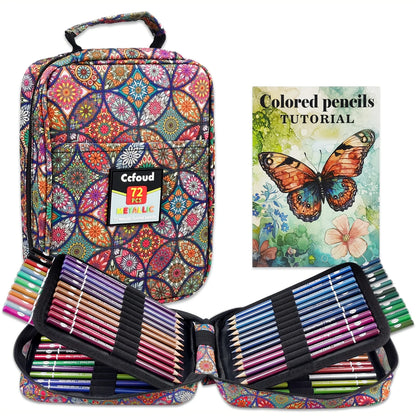72/120/180/260 Color Lead Pencil Set - Vibrant Watercolor-Style Pencils, Erasable, Perfect for Artists & Beginners, Art Supplies