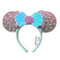 Diadema con orejas de Minnie y lazos grandes de Disney, ideal para disfraz de cosplay, de peluche, para adultos y niños. 