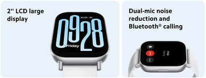 Xiaomi Redmi Watch 5 Active Smart Watch, Bluetooth Phone Call, 2" LCD Display, Blood Oxygen Heart Rate Monitoring Smartwatch