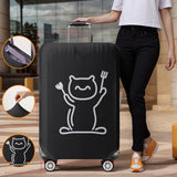 Cat pattern luggage protection cover, suitable for 18-32 inch luggage covers, luggage handle gloves, travel accessories