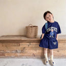 2pcs Summer Baby Clothes Set Children Boy Girl Cartoon Bear T-shirts and Shorts Suit Kid Casual Top Bottom Outfits Tracksuits