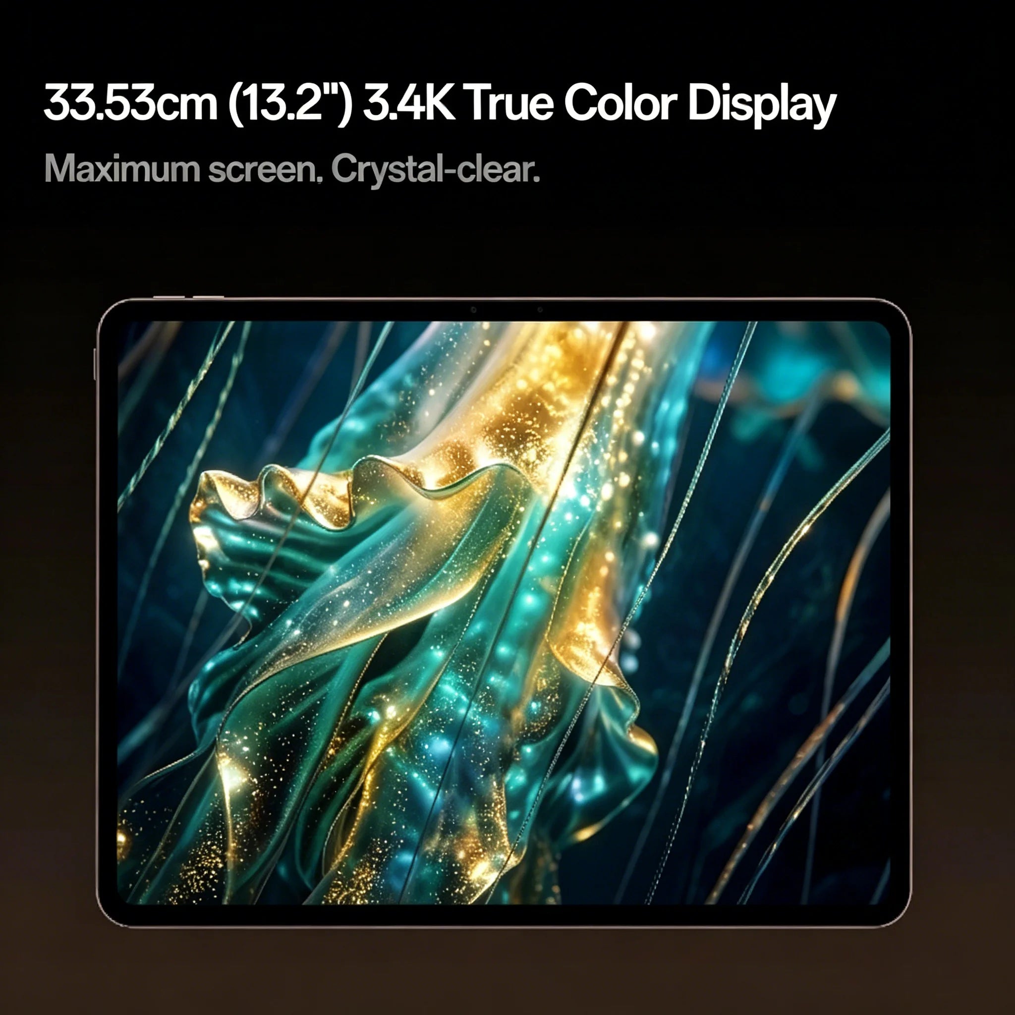 European Version of the OnePlus Pad 4 Tablet, Snapdragon 8 Elite Gen 5, 13.2-Inch 3.4K 144Hz Screen with True Color, 8 Speakers, Wi-Fi 7, Android 16, 13380mAh Battery