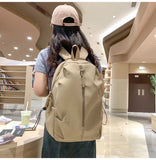 Large Capacity Schoolbag for Boys and Girls, High School and College Students, Simple Casual Sports Backpack, Fashion Travel Backpack