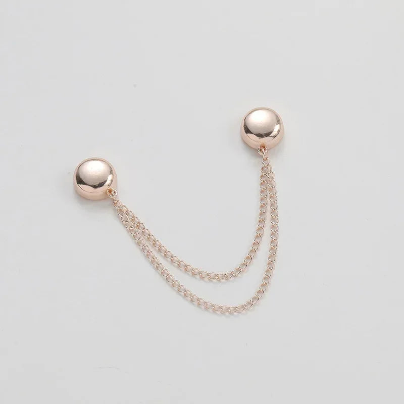 DIY Sewing Supplies Hooks Chain Magnetic Buckle Exquisite Brooch Buckles Roll Up Pants Legs Alloy Change Shorts Trouser Legs