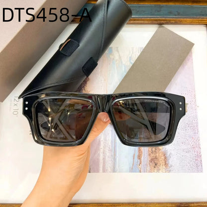 Original Factory DT GRANDMASTER-EIGHT DTS458-A With Brand Box Popular Green Acetate Frame Classic Business Men Women Sunglasses