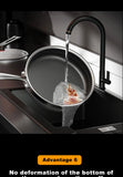 MOEYE Frying Pan 316L Stainless Steel 28/30/32cm Kitchen Nonstick Pan Cooking Skillet Kitchen Nonstick Skillet Induction Pan