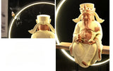 New Chinese Style Zen Ornaments for Entrance Living Room Office God of Wealth Buddha Statue Reflux Incense Decoration