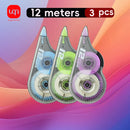 WQN-3/5/10PCS Portable Correction Belt Student Large Capacity 12m Length Cute White Office School Supplies Stationery