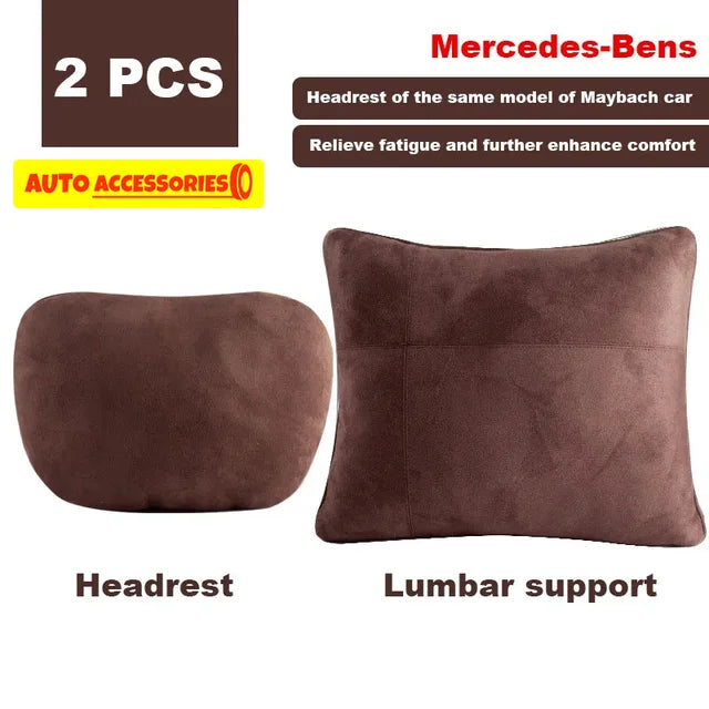 Reposacabezas ajustable con soporte para el cuello, diseño Maybach, Clase S, suave, universal, cojín de descanso, alta calidad 