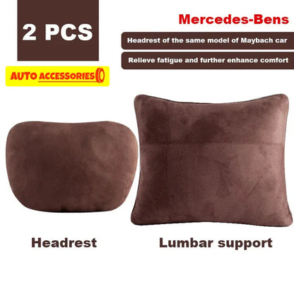 Ajustável Encosto de Cabeça Pescoço Pillow Suporte, Maybach Design, Classe S, Macio, Universal, Almofada Descanso, Alta Qualidade
