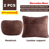 Reposacabezas ajustable con soporte para el cuello, diseño Maybach, Clase S, suave, universal, cojín de descanso, alta calidad 