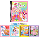 1 Livro de Colorir Infantil com Caneta de Água Recarregável (Livro Mágico de Desenho com Água) – Brinquedo Educativo de Desenho e Aprendizado