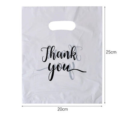 Obrigado Sacos De Presente De Plástico, Casamento, Aniversário, Convidado, Envoltório De Presente, Pequena Empresa, Doces, Pastry Store Packaging, 100 Pcs, 50 Pcs, 10Pcs