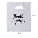 Thank You Plastic Gift Bags, Wedding, Birthday, Guest, Gift Wrap, Small Business, Candy, Pastry Store Packaging, 100 Pcs, 50 Pcs, 10Pcs 