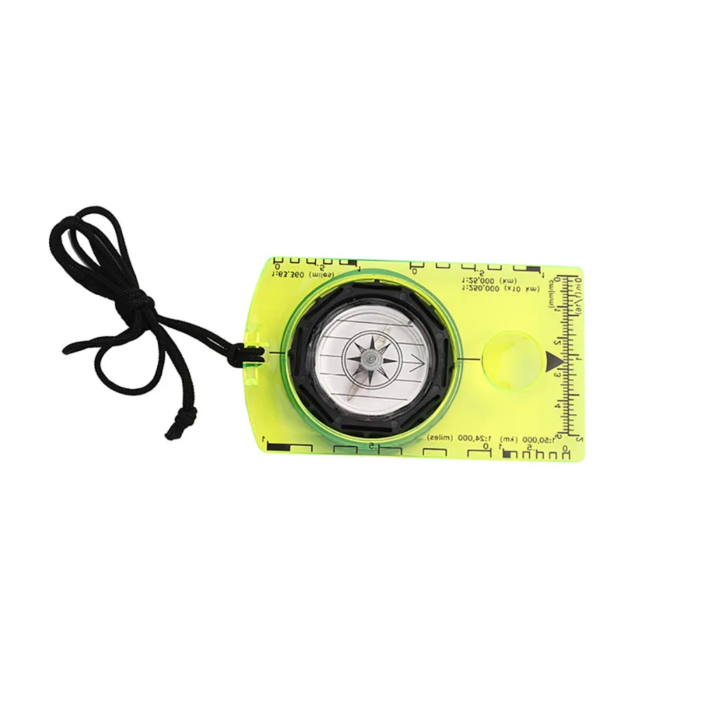 Brújula de orientación impermeable para lectura de mapas, brújula de placa base para actividades al aire libre, senderismo, caza, navegación, acampada, equipo de supervivencia.