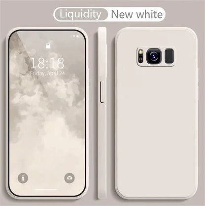 Liquid Silicone Phone Case for Samsung Galaxy S8 S9 S10 Plus Soft Camera Protective Shockproof Back Cover Samsung 8Plus