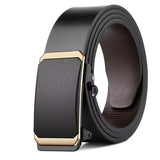 Cinturones de marca famosa para hombre, cinturones de cuero genuino de lujo de calidad, correa de metal con hebilla automática.