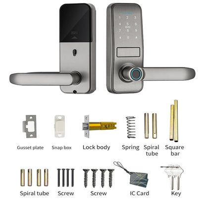 Tuya TTlock Smart Door Lock Fingerprint Door Lock Password Fingerprint IC Card Key APP Remote Unlock Eletronico Digital 도어락