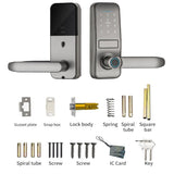 Tuya TTlock Smart Door Lock Fingerprint Door Lock Password Fingerprint IC Card Key APP Remote Unlock Eletronico Digital 도어락