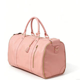 1pc Foldable Women's Travel Convenient Carry-on Clothing Bag Large PU Leather Duffel Bag Women's Business Travel Bag