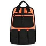 Mochila para herramientas con 75 bolsillos y presillas, resistente, organizador de herramientas/portaherramientas HVAC para electricistas/trabajos de construcción