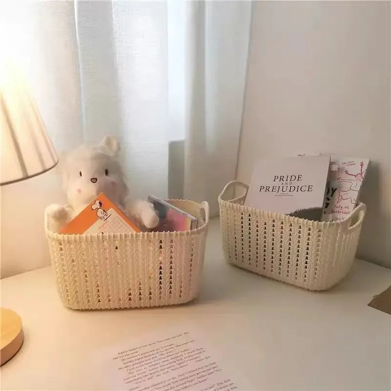 Home Accessories Plastic Washing Storage Basket for Kitchen Snack Box Bathroom Shower Frame