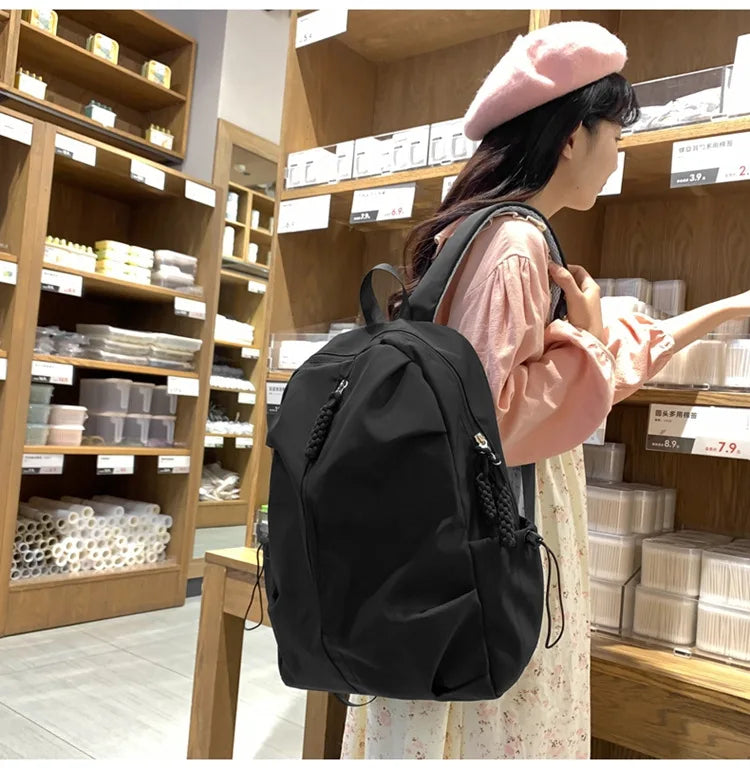 Large Capacity Schoolbag for Boys and Girls, High School and College Students, Simple Casual Sports Backpack, Fashion Travel Backpack