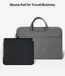 Hard Mouse Pad Small Mouse Pad for Travel Business Black Mousepad for Office Home Bed Sofa