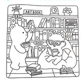 Coloring Book For Adults And Teens Halloween Theme Featuring Adorable Creepy Creatures In Cozy Moments For Relaxation Gift