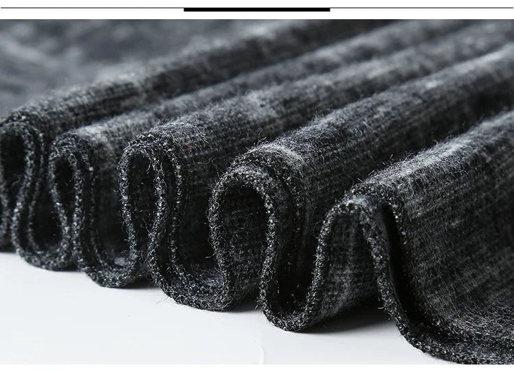 Designer Brand Plaid Men's Cashmere Scarf Winter Warm Scarves Shawls Casual Business Long Wraps Pashmina Christmas Gift for Man