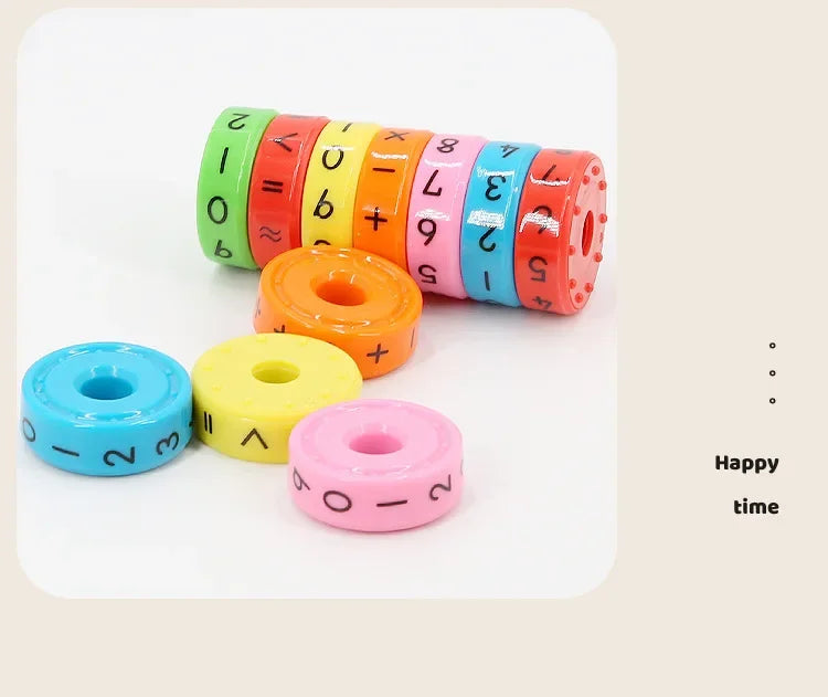 Children's Creative Magnetic Math Tesseract Toy Arithmetic Intelligence Early Education Toys Add Subtract Multiply Divide Toy