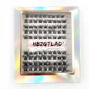 5D DIY Cluster Invisible band Lashes Segmented Bundle Thick Eyelashes Extension Russian Volume Individual False Lashes Cilios