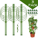 90cm Adjustable Tomato Cage 36 inches Plant Support Cages Cucumber Trellis for Climbing Plants 4 Adjustable Rings and Plant Clip