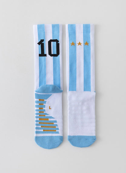 1 par - 5 pares, calcetines de fútbol para hombre con entresuela antideslizante y resistente al desgaste, calcetines deportivos, calcetines de baloncesto