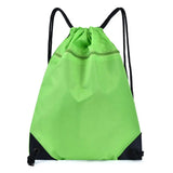 Unisex Sports Backpack Foldable Water-resistant Pure Color Drawstring Backpack Travel Portable Beach Bag