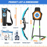 Arco e flechas para crianças, Kit Recurvo para Crianças, Prática de Tiro com Arco, Esportes ao ar livre, Jogo, Caça, Tiro, Toy Gift for Boys