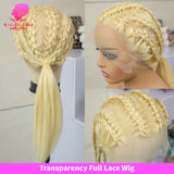 360 Full Lace Wig Human Hair Pre Plucked 613 Blonde Colored Lace Front Wigs Bone Straight Ponytail Human Hair Lace Frontal Wig