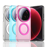 Matte Clear Magnetic Wireless Charge Magsafe Case For Xiaomi 15 Ultra 14T Pro Civi4 Military Armor Shockproof Candy Color Cover