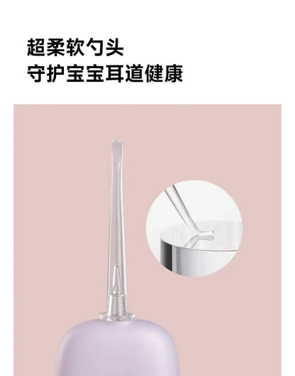 LUSN Cartoon Baby Ear Cleaner Earwax Removal Tool Flashlight Earpick Ear Cleaning Luminous Ear Curette Light Spoon For Children