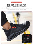 Men Safety Footwear Indestructible Shoes Sneakers Steel Toe Protective Boots Anti-smash Anti-puncture Work Safety Anti-slip Shoe
