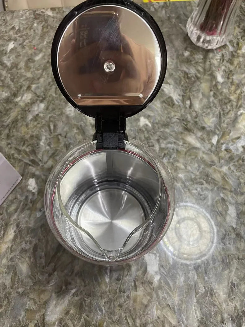 220V 2000ML Glass Electric Kettle Water Fast Boiling Pot Multi Cooker Household Heating Kettle Pot