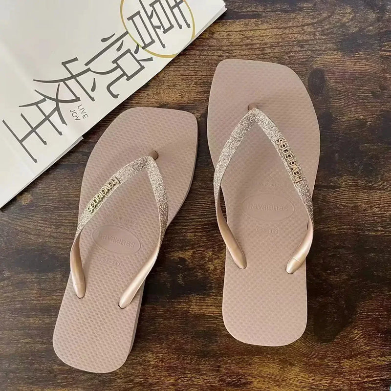 Women's flip flops Havaianas outdoor anti slip beach slippers